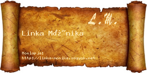 Linka Mónika névjegykártya