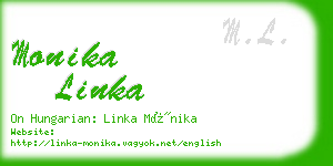 monika linka business card
